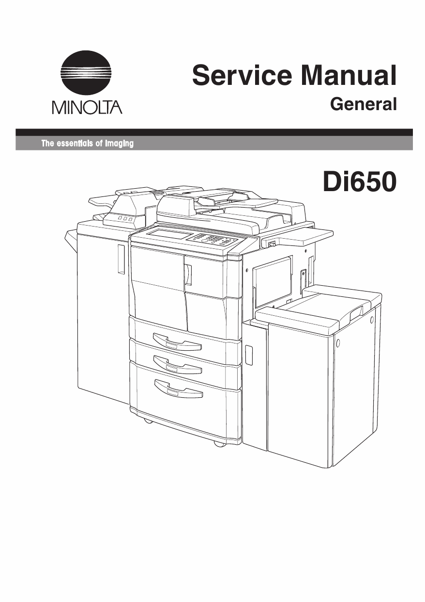 Konica-Minolta MINOLTA Di650 GENERAL Service Manual-1